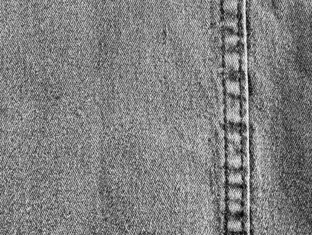 Texture and seam of denim fabricの写真素材
