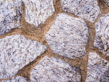 Texture of wall made from big size graniteの写真素材