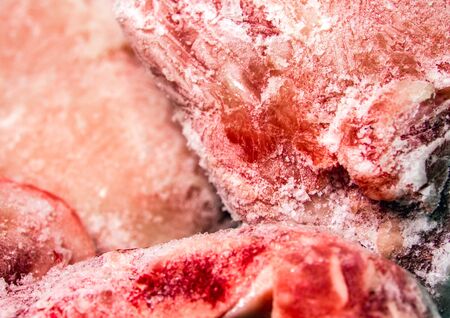 Raw Pork bone be frozenの写真素材