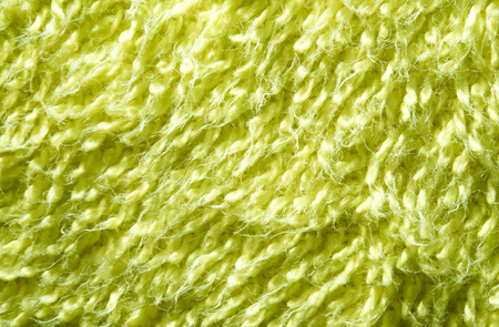 Texture surface close-up of green bath towelの写真素材