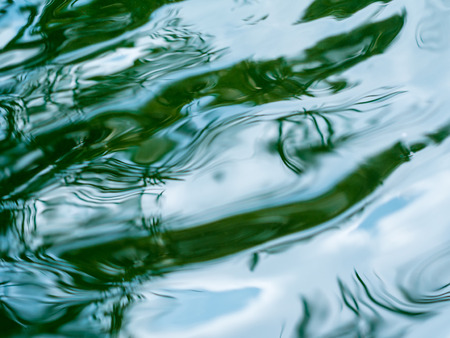 Reflection of sunlight on the moving water surfaceの写真素材