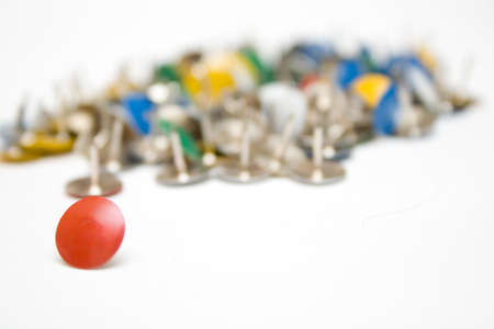 multi-colored drawing-pin backgroundの写真素材