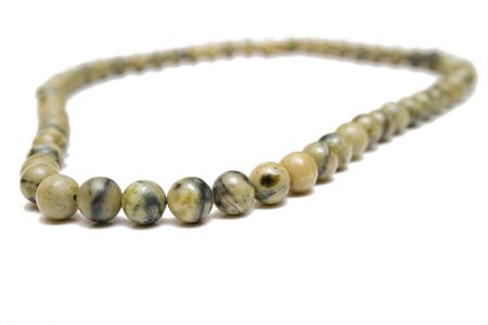 beads isolated on whiteの写真素材