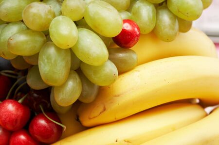 summer fruits backgroundの写真素材