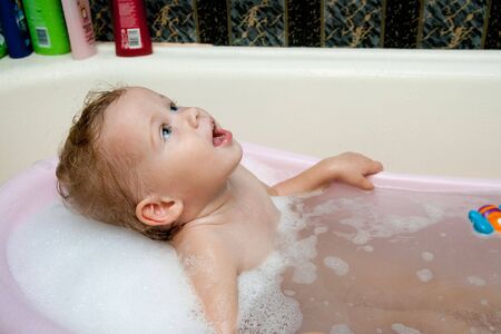  bathing in bathroom