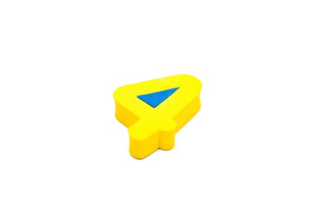 single digit isolated on whiteの写真素材