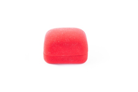 Red small box for expensive gifts and decorations