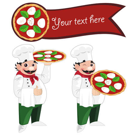 Pizza chefのイラスト素材