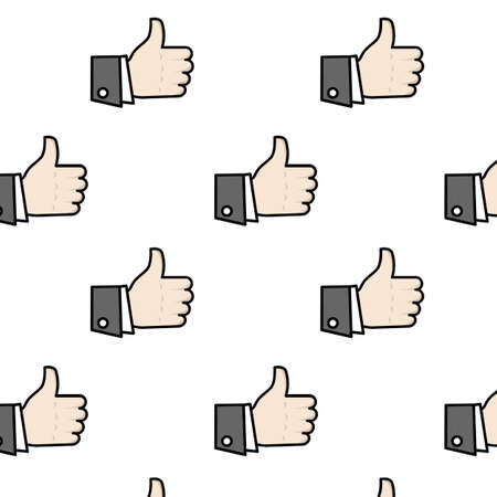 Seamless like hand patternのイラスト素材