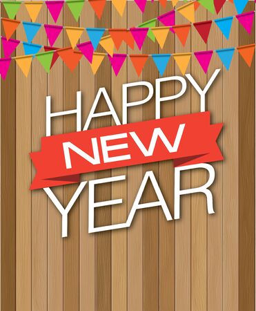 wood drop new yearの写真素材