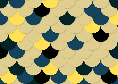 Fish scale pattern, abstract stock vector illustration.のイラスト素材