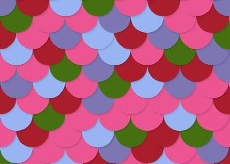 Fish scale pattern, abstract stock vector illustration.のイラスト素材