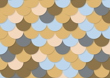 Fish scale pattern, abstract stock vector illustration.のイラスト素材