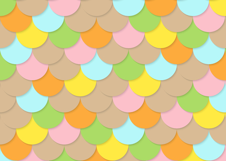Fish scale pattern, abstract stock vector illustration.のイラスト素材