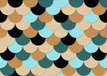 Fish scale pattern, abstract stock vector illustration.のイラスト素材