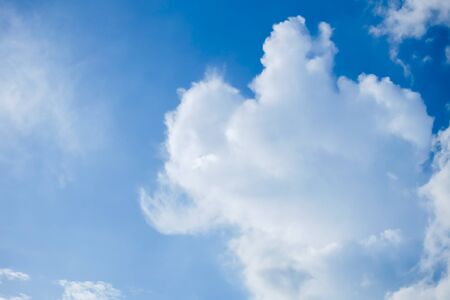 soft focus cloud and blue sky in the shiny dayの写真素材