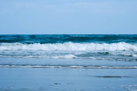 The day after quarantine from COVID-19 situation.some beach still quiet.