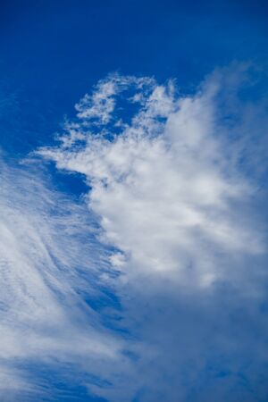 soft focus cloud and blue sky in the shiny day