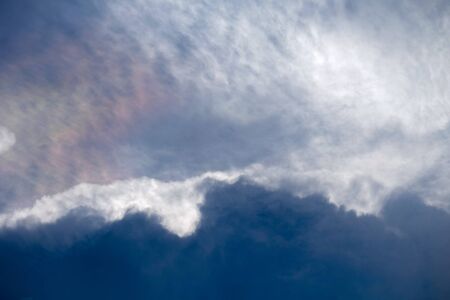 soft focus nimbus cloud and blue sky in the shiny dayの写真素材