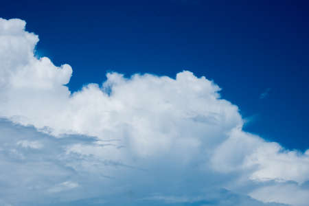 bright sky and white cloud in sunny day