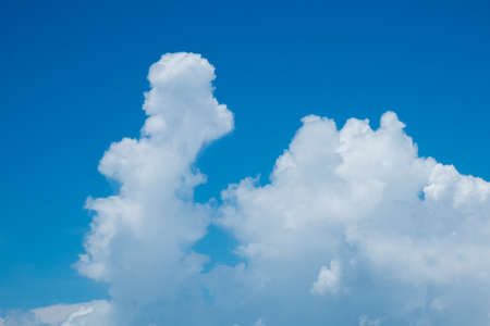 bright sky and white cloud in sunny day