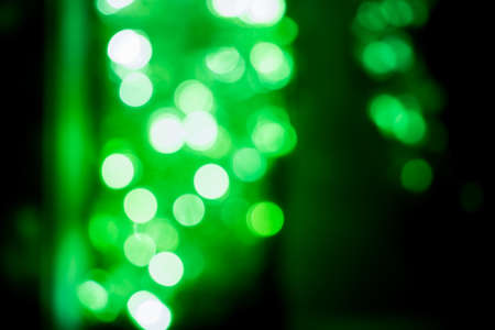 soft focus, out of focus a lot of LED light bulb in the dark night