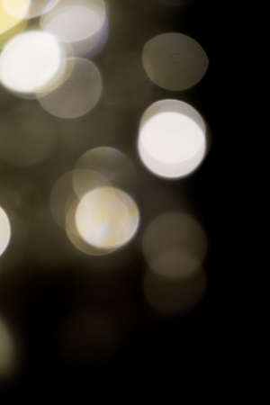 soft focus, out of focus a lot of LED light bulb in the dark nightの写真素材