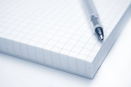 Education conceptual image. Close up of a notebook and pen.の写真素材