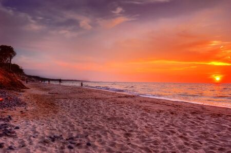 Sundown over the sea.の写真素材