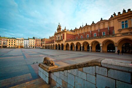 Main Square Cloth Hall in Cracow, Poland.の写真素材