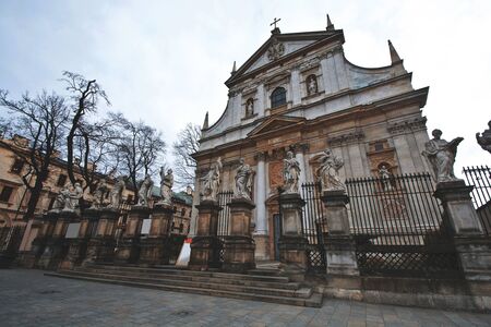 The church of Piotr and Pawe³ in Cracow, Poland. Kraków.の写真素材