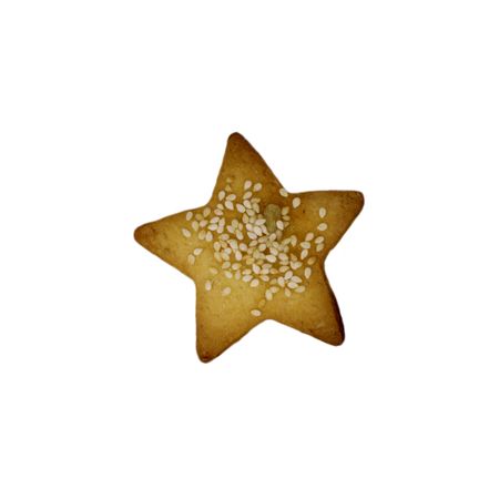 Butter cookies isolated on white background. Homemade shortbread cookie.の写真素材