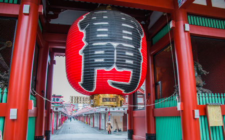 ASAKUSA, TOKYO, JAPAN -24 December 2015 Founded in 645 CE, Sensoji shrine is an ancient Buddhist temple and Tokyo's oldest temple.のeditorial素材