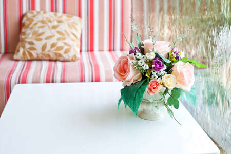 Vase with flowersの写真素材