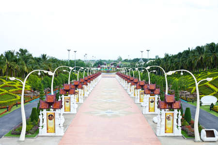 Way to Palace in Royal flora, Chiangmai, Thailandのeditorial素材