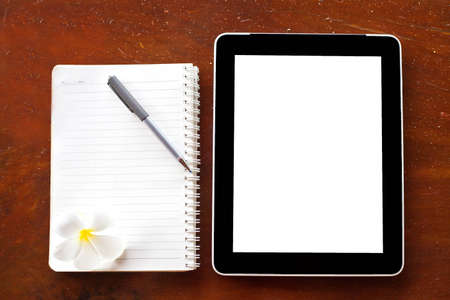 Notebook with tablet and pen 