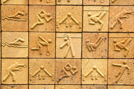 sports competition texture style wallの写真素材