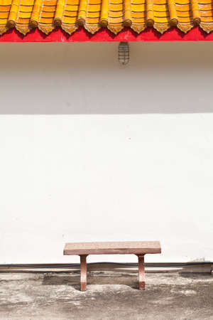 Stone chair with roofの写真素材