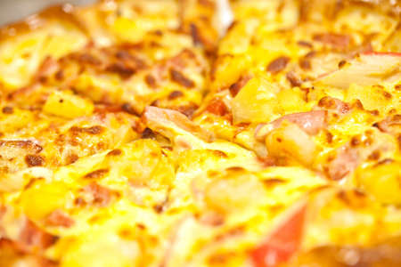 Close up cheese pizza の写真素材