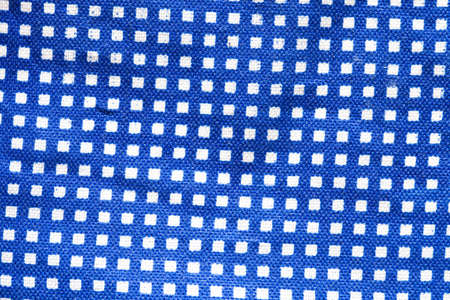 Close up dark blue and white cotton texture の写真素材