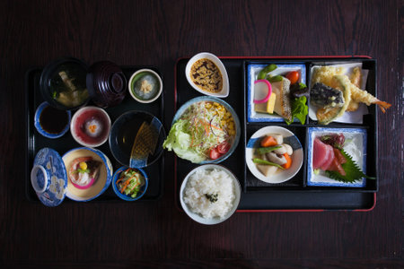 Japanese food setの写真素材