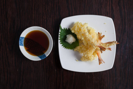 Shrimp friedの写真素材