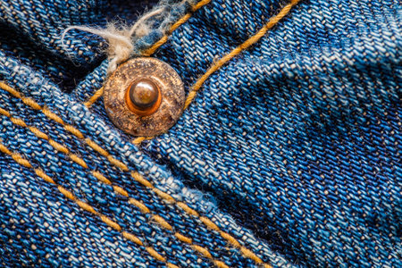 Close up macro jeans cotton textureの写真素材