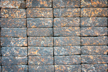 Background of stone wall texture. Close up of a stone wall.