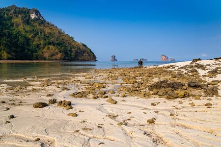Beautiful islands at krabi, Thailand. Island in a blue sea and beautiful sky.