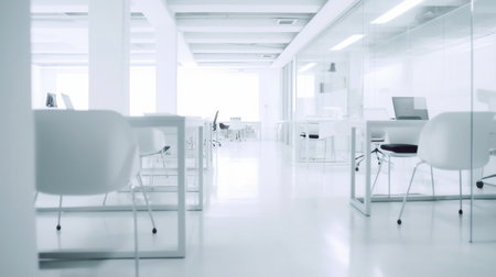 Background options include a white open office space. Generative AIの素材