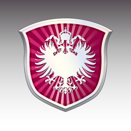 Vecor of 2 heads eagle on armsのイラスト素材