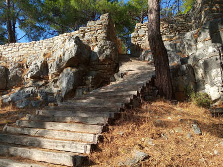 Photo of Pedasa antique city in Bodrum city, Turkeyの写真素材