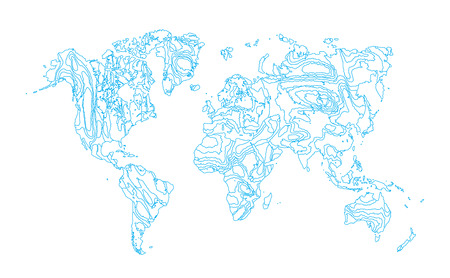 World map のイラスト素材