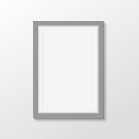 Vector picture frames on white backgroundのイラスト素材